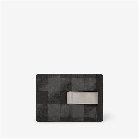 burberry koney clip|check money clip card case.